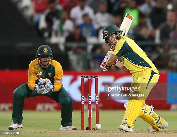 Steven Smith of Australia in action during the 3rd KFC T20 International match between South Africa and Australia at PPC Newlands on March 09, 2016...