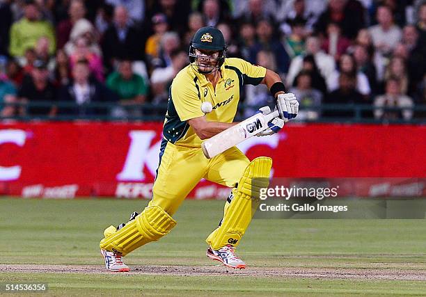 Shane Watson of Australia in action during the 3rd KFC T20 International match between South Africa and Australia at PPC Newlands on March 09, 2016...