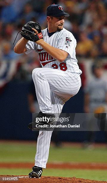 Relief pitcher Jesse Crain of the Minnesota Twins pitches against the New York Yankees during game three of the American League Divisional Series on...