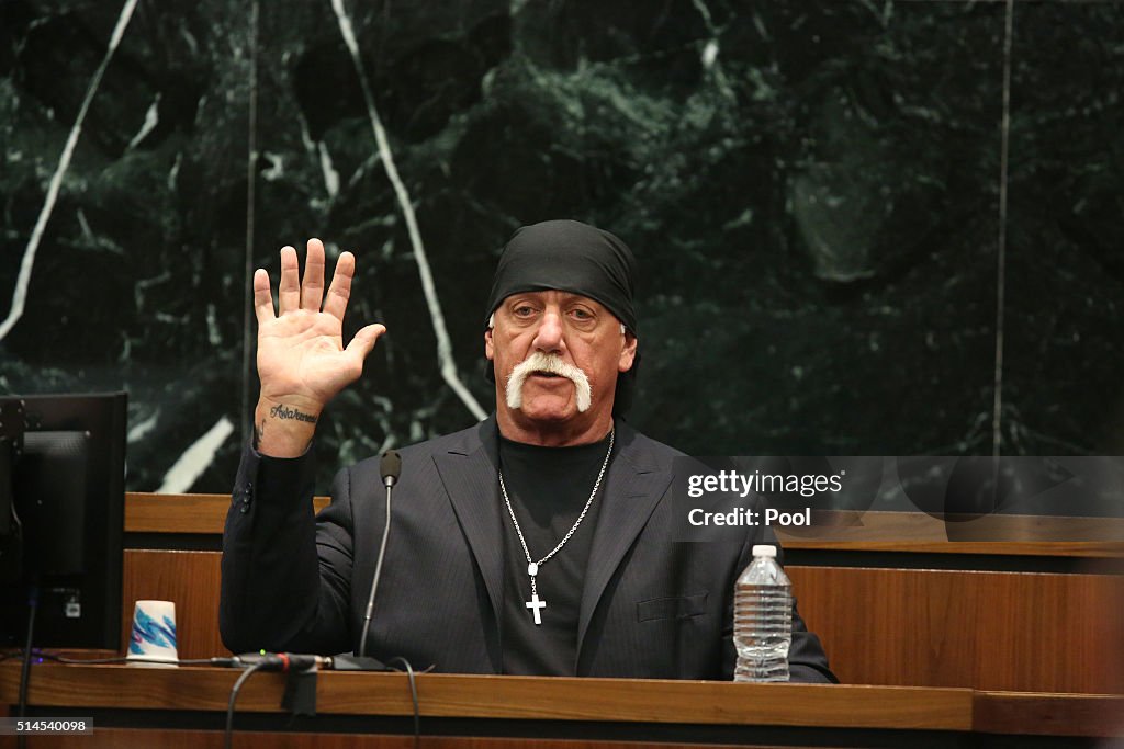 Terry Bollea, aka Hulk Hogan, Testifies In Gawker Media Lawsuit