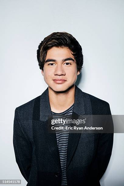 Calum Hood of Australian rock band 5 Seconds of Summer is photographed for Billboard Magazine on September 1, 2015 in New York City. PUBLISHED IMAGE.
