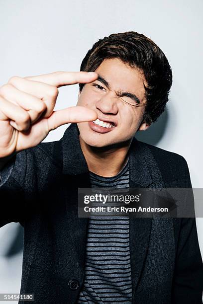 Calum Hood of Australian rock band 5 Seconds of Summer is photographed for Billboard Magazine on September 1, 2015 in New York City. PUBLISHED IMAGE.