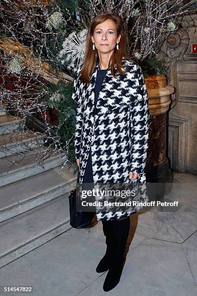 Anne Gravoin attends the Arop Charity Gala At the Opera Garnier under the auspices of Madam Maryvonne Pinault on March 9, 2016 in Paris, France.