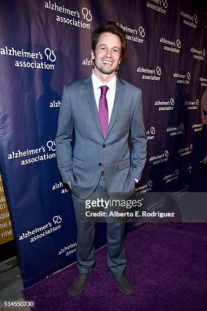 Actor Tyler Ritter attends the 24th and final "A Night at Sardi's" to benefit the Alzheimer's Association at The Beverly Hilton Hotel on March 9,...