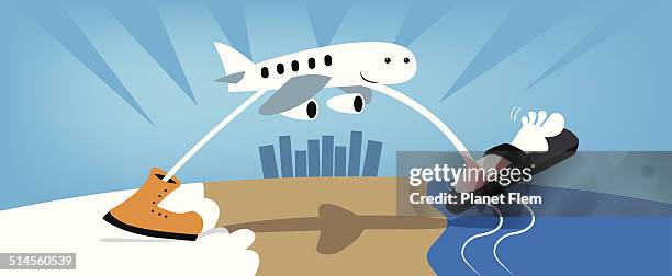 snowbirds - northern beaches stock illustrations