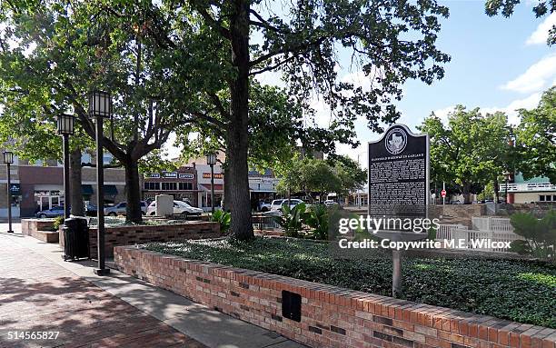 downtown garland - garland stock pictures, royalty-free photos & images