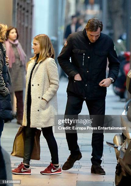 Beltran Gomez Acebo and Andrea Pascual are seen on January 26, 2016 in Madrid, Spain.