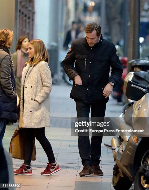 Beltran Gomez Acebo and Andrea Pascual are seen on January 26, 2016 in Madrid, Spain.