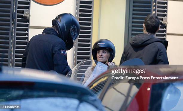 Beltran Gomez Acebo and Andrea Pascual are seen on January 26, 2016 in Madrid, Spain.