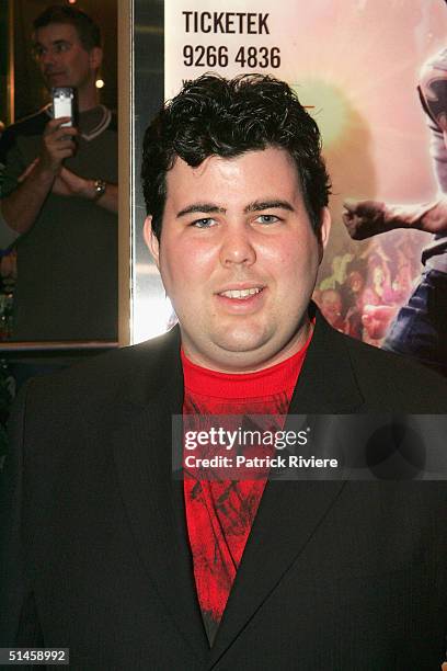 Australian Idol Finalist Courtney Murphy attends the Sydney Premiere of "We Will Rock You" at the Lyric Theatre, Star City Casino October 9, 2004 in...