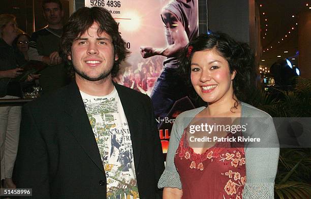 Australian Idol Finalist Daniel Belle and Chanel Cole attend the Sydney Premiere of "We Will Rock You" at the Lyric Theatre, Star City Casino October...