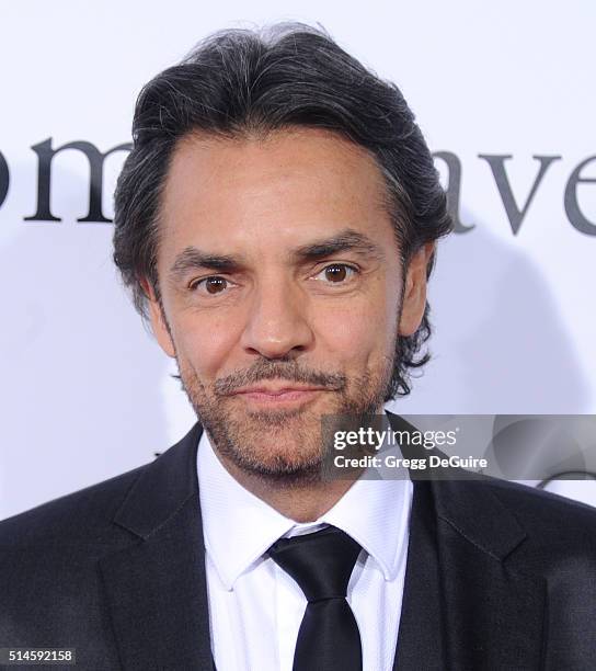 Actor Eugenio Derbez arrives at the premiere of Columbia Pictures' "Miracles From Heaven" at ArcLight Hollywood on March 9, 2016 in Hollywood,...