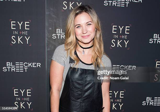 Actress Vanessa Ray attends the 'Eye In The Sky' New York premiere at AMC Loews Lincoln Square 13 theater on March 9, 2016 in New York City.