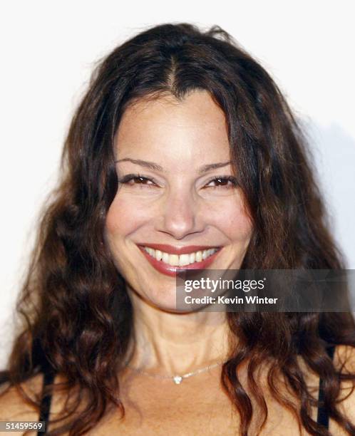 Actress Fran Drescher arrives at Penny Marshall's birthday party to benefit Life on Purpose Foundation and West Coast NBA Retired Players...