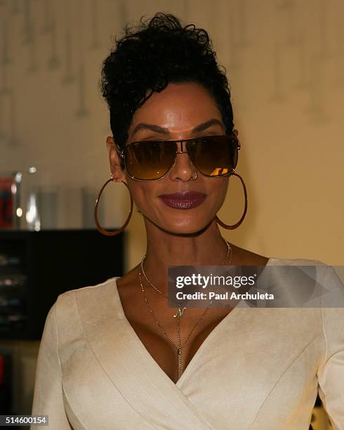 Reality TV Personality Nicole Murphy attends the preview event of TLC Network's "Global Beauty Masters" season 2 at Christopher Guy West Hollywood...