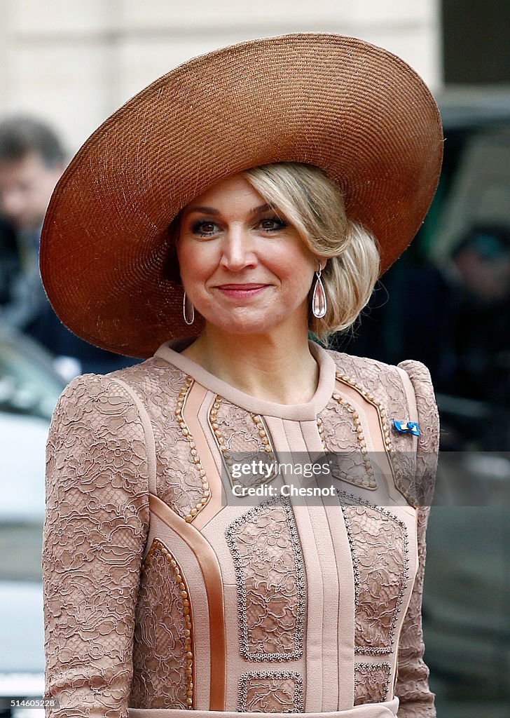 King Willem-Alexander of the Netherlands and Queen Maxima on Official Two days State Visit in Paris  : Day One