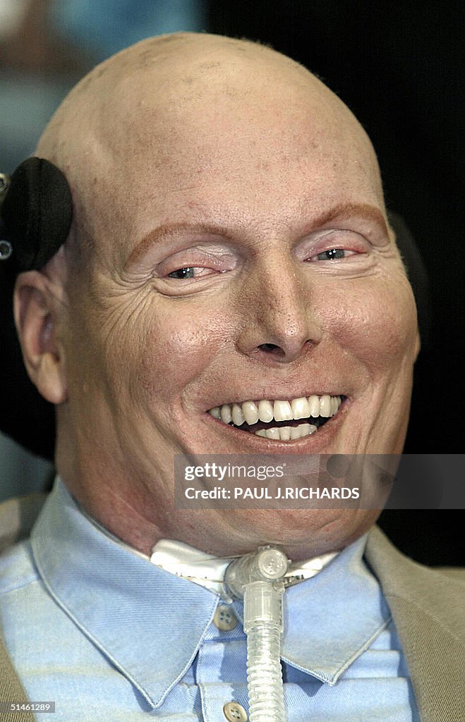 Christopher Reeve 2004 Picture dated 07 May 2003 of US actor Christopher Reeve, who was ...