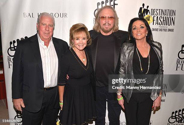 Paul DiMare and Swanee DiMare with Barry Gibb and Linda Gibb attends Destination Fashion 2016 to benefit The Buoniconti Fund to Cure Paralysis, the...