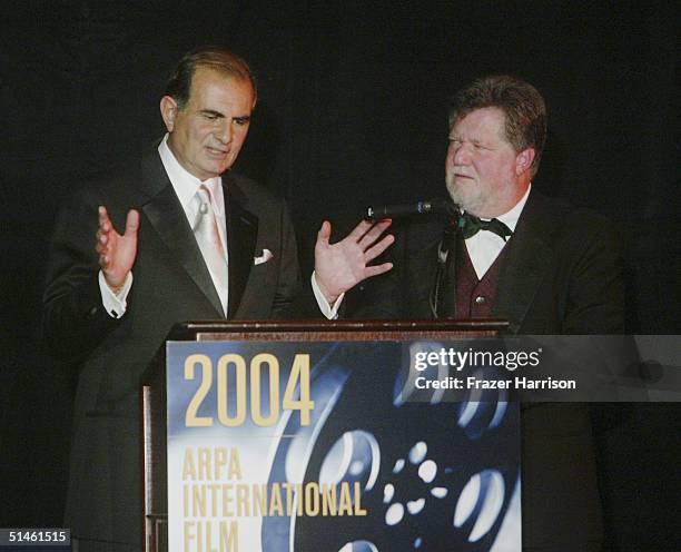 Producers Robert Papazian and James Hirsch accept the Lifetime Achievement award at the 2004 ARPA International Film Festival Gala and Awards Benefit...