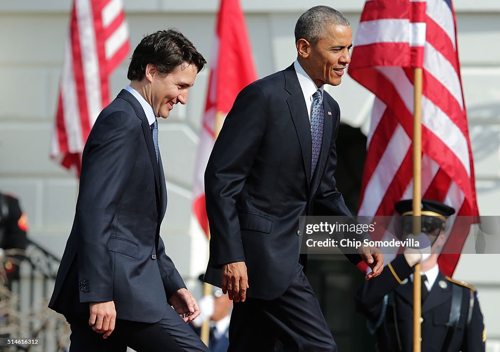 President Obama Hosts Canadian PM Trudeau On His Official Visit To Washington