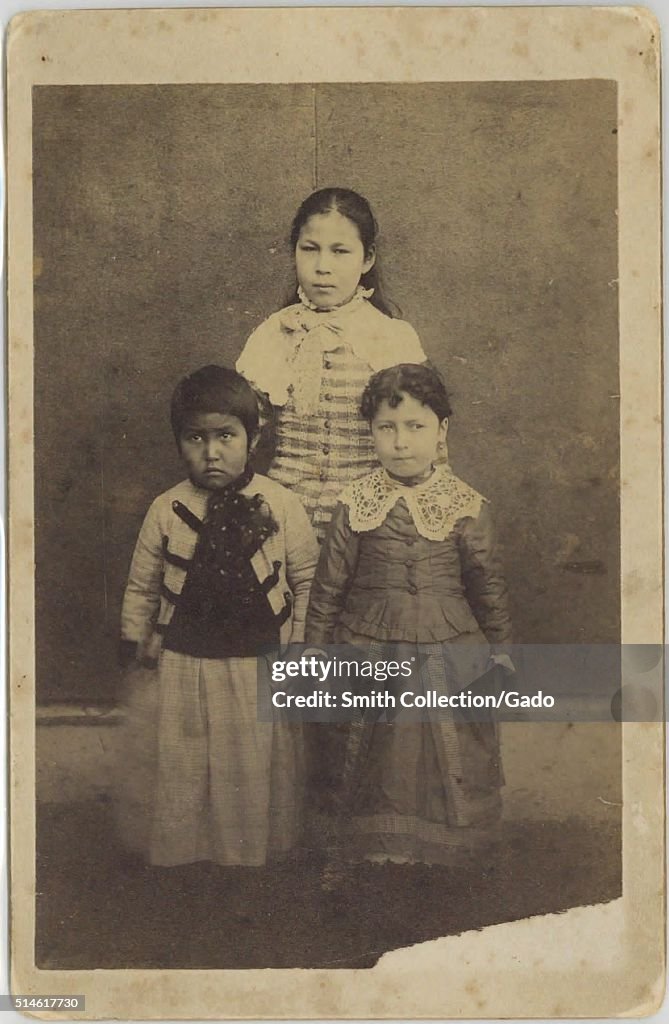 Three Young Girls, St. Paul Island