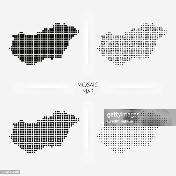 ilustraciones, imágenes clip art, dibujos animados e iconos de stock de hungría mapas de mosaico squarred y salpicado - budapest