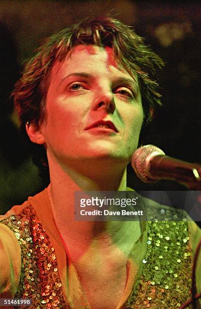 Abigail Hopkins performs at The Twelve Bar Club in Soho on March 9, 2004 in London.