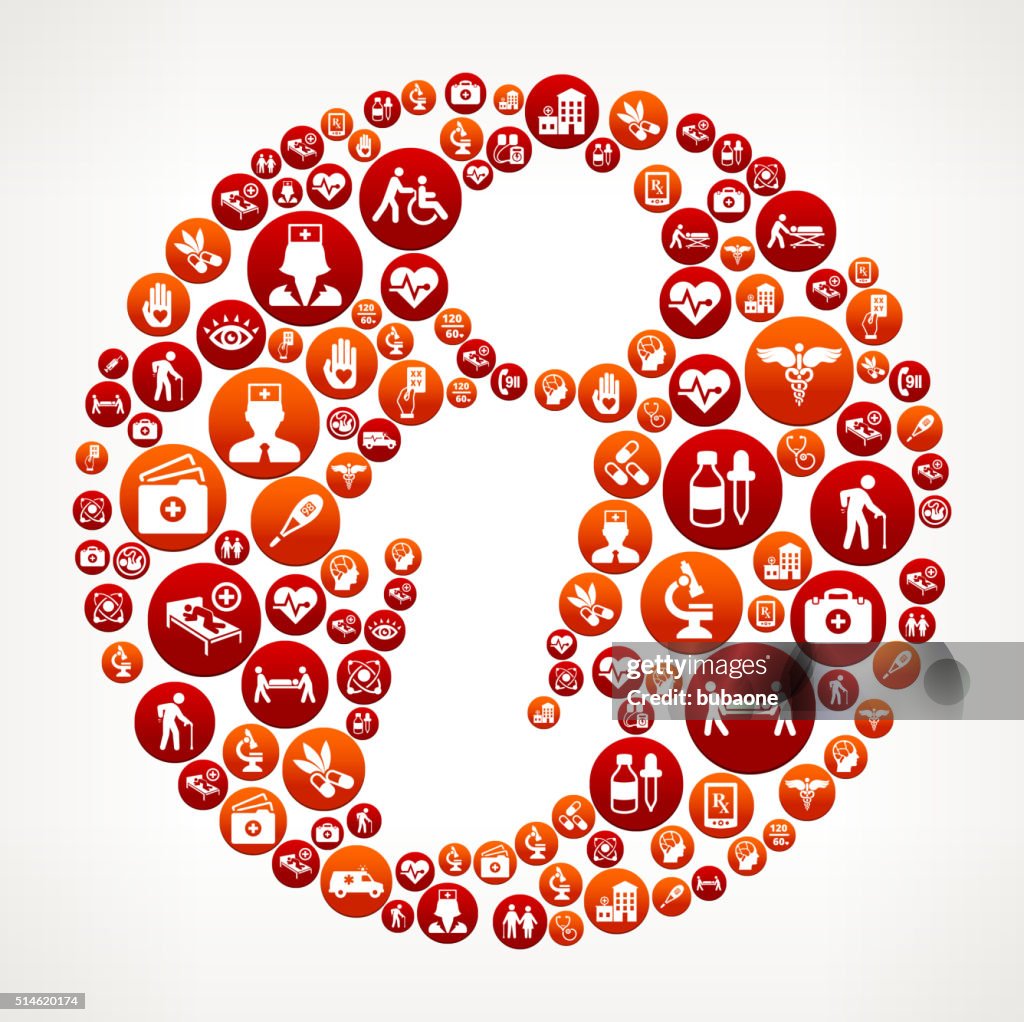 Health Button Color Info Healthcare And Medical Red Button Pattern High-Res Vector Graphic ...