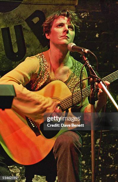 Abigail Hopkins performs at The Twelve Bar Club in Soho on March 9, 2004 in London.