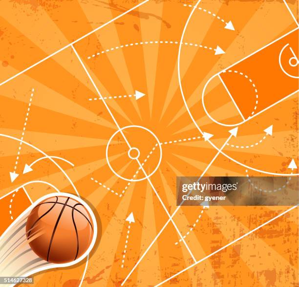 basketball winner planning - basketball background stock illustrations