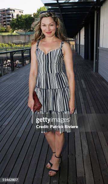 Actress Loene Carmen attends the Lexus If Awards Nomination Launch at Doltone House October 11, 2004 in Sydney, Australia.