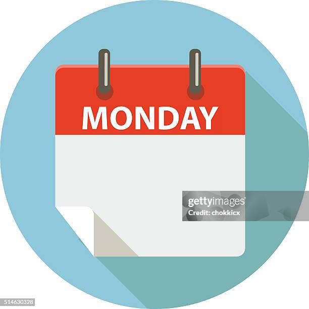 montag - monday stock-grafiken, -clipart, -cartoons und -symbole