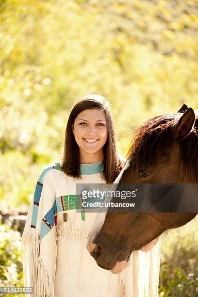 cowgirl, montana - skewbald stock pictures, royalty-free photos & images