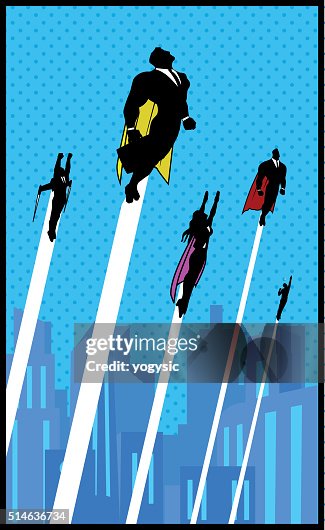 White-collar workers superheroes White-collar workers superheroes