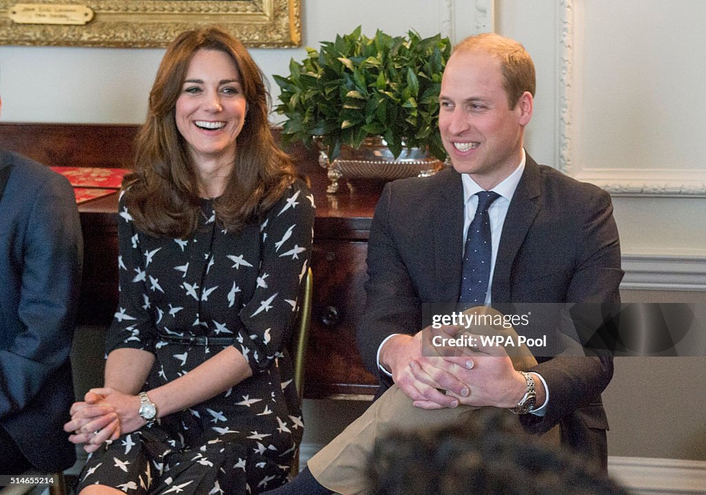 The Duke And Duchess Of Cambridge Visit Organisations Working To Prevent Suicide