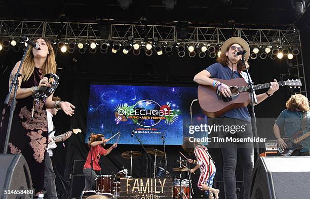 Melanie Annabelle and Mike MacDonald of Family and Friends perform during the Okeechobee Music & Arts Festival on March 4, 2016 in Okeechobee,...