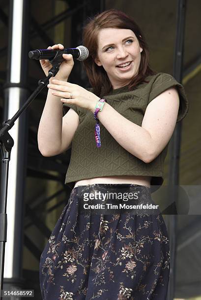 Maggie Heath of The Oh Hellos performs during the Okeechobee Music & Arts Festival on March 4, 2016 in Okeechobee, Florida.