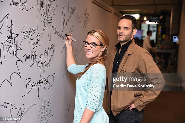 Dustin Feldman and Karissa Hadden of "Animal Storm Squad" attend the AOL Build Speakers Series at AOL Studios In New York on March 10, 2016 in New...