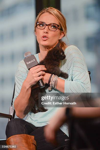 Karissa Hadden attends AOL Build Speakers Series - Karissa Hadden and Dustin Feldman, "Animal Storm Squad" at AOL Studios In New York on March 10,...