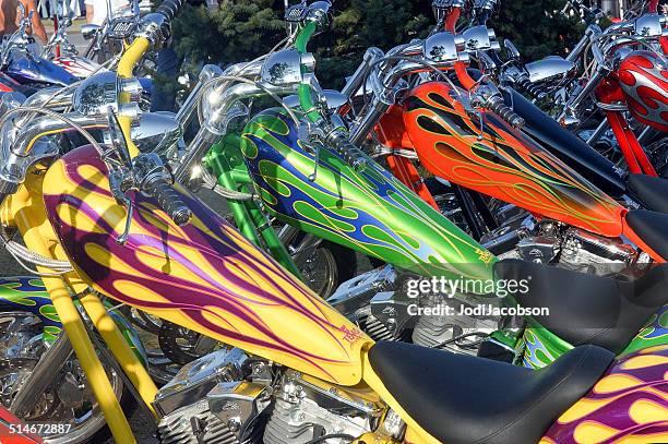 custom painted motorcycles rm - customised stock pictures, royalty-free photos & images