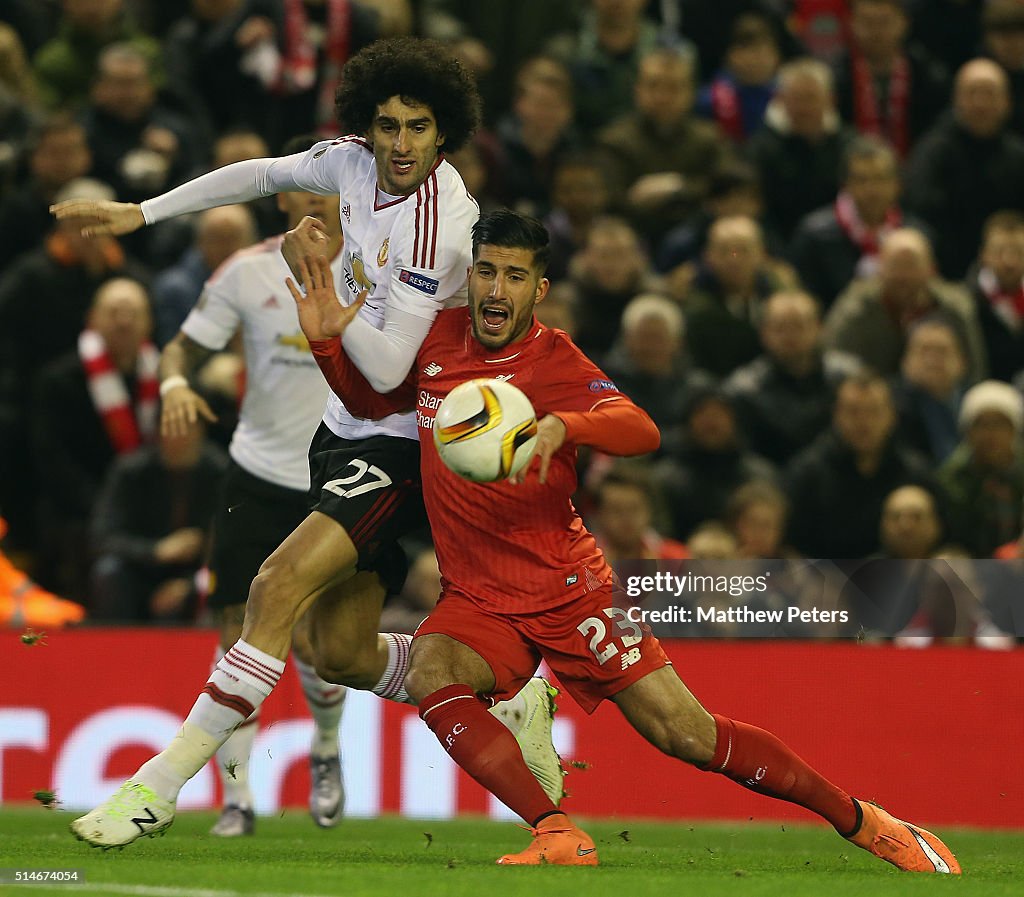Liverpool v Manchester United - UEFA Europa League Round of 16: First Leg