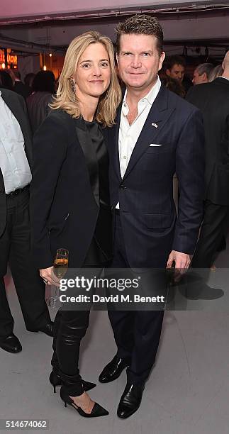 Brooke Brown Barzun and Matthew Barzun attend the Soho Theatre Gala 2016 at The Vinyl Factory on March 10, 2016 in London, England.