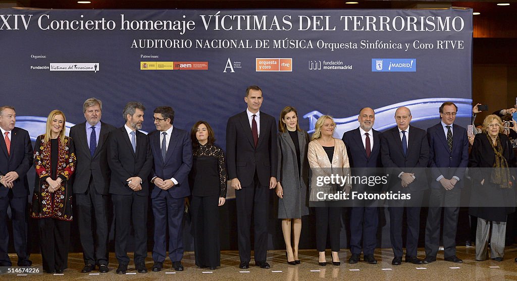 Spanish Royals Attend "In Memoriam" Concert
