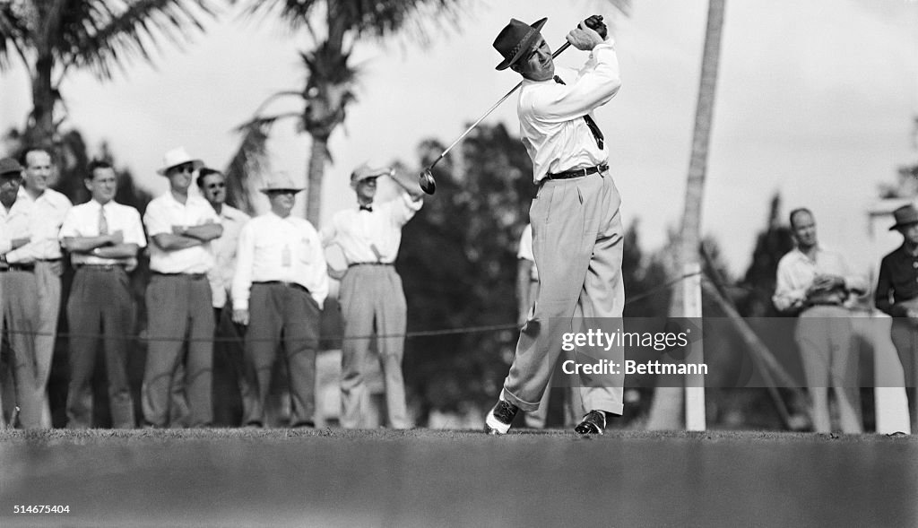Sam Snead Teeing Off