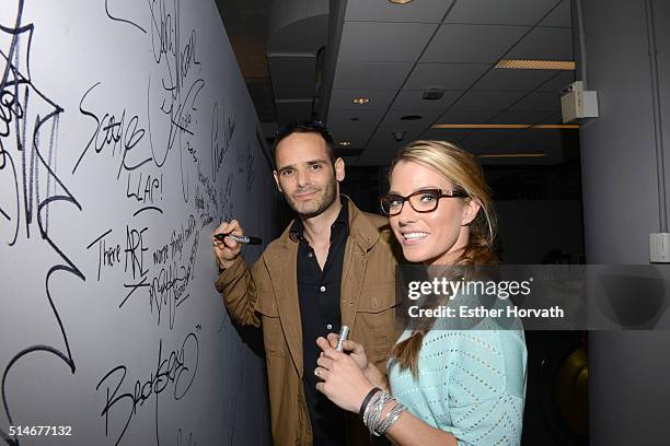 Dustin Feldman and Karissa Hadden attend the AOL Build Speakers Series to discuss "Animal Storm Squad" at AOL Studios In New York on March 10, 2016...