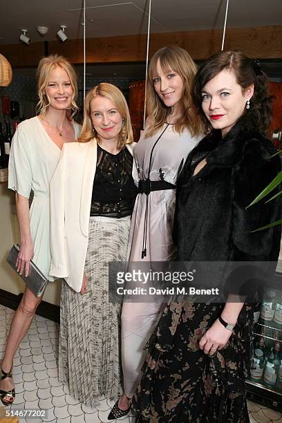 Caroline Winberg, Sarah Bailey, Jade Parfitt and Jasmine Guinness attend a VIP charity dinner hosted by Red Magazine in aid of mothers2mothers as...