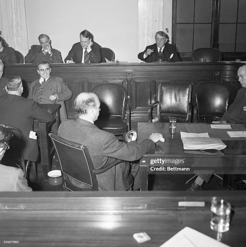 Lilienthal Testifying On Atomic Energy