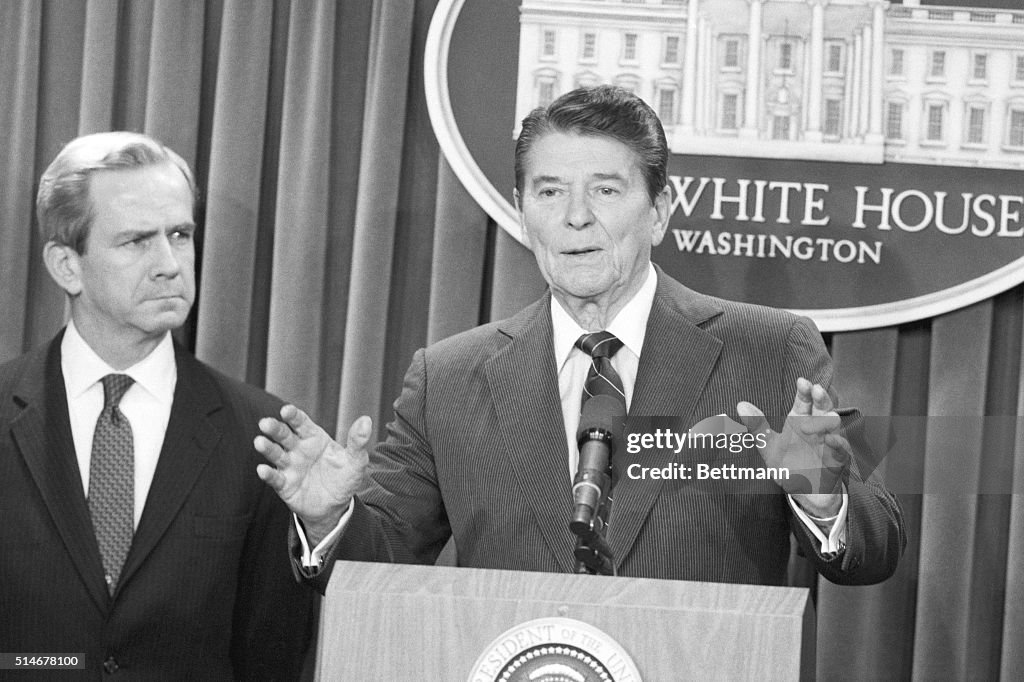 President Reagan At Press Conference