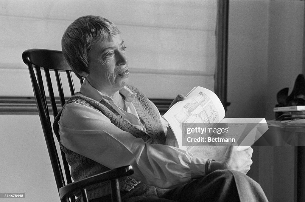 Ursula Le Guin Holding Book