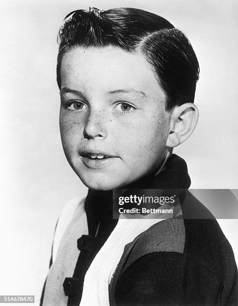 Filed 1961: Jerry Mathers stars as the "Beaver" on ABC-TV's amusing situation comedy "Leave It To Beaver" seen every saturday, 8:30-9 P.M. EDT.